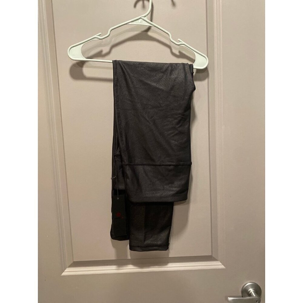 Mono B Black Textured Leggings 2XL High Rise